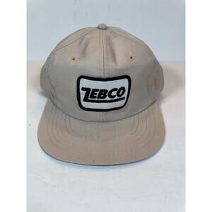 vintage Zebco baseball cap hat embroidered logo hat made in USA Fishing